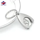Longzhiyu 13years china coin keychain manufacturer customised coin holder keychain custom shopping cart coin keychain