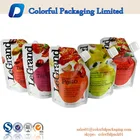 BPA free food grade custom printing liquid juice milk beverage reusable baby pouch with spout