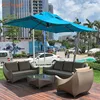 Foshan supplier high end used modern Hilton hotel cast aluminum poly rattan furniture