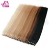 Seamless Double Drawn Indian Remy Hair Extension Hand Tied Skin Pu Weft