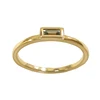 14K Yellow Gold Green Sapphire Stackable Ring
