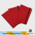China factory manufacture PU leather Writing Note Book, school exercise books