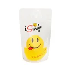 Hot selling popular plastic zipper pouch for juice drink in summer