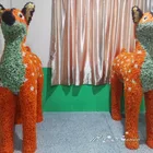 China factory price garden decoration artificial topiary grass animal