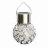Colorful Decorative Crystal Ball Hanging Light Solar Powered hanging LED Light
