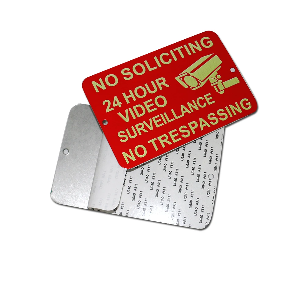24 Hour Video Surveillance Luminous Traffic Sign Board