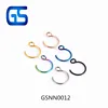 hot sales stainless steel no piercing fishhook shape nose ring non piercing body jewelry