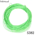 Low MOQ 45 yards/roll Green Red Black 1mm High Tenacity Polyester Rubber Elastic Cord String for jewelry making