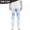 OEM fashion best european name stretch denim brands your own brand skinny men biker fancy jeans 099