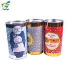 Hot sale round empty coffee tin can composite cardboard paper can for food packaging