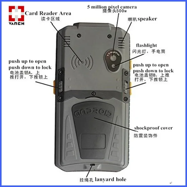uhf rfid reader handheld for rfid security system