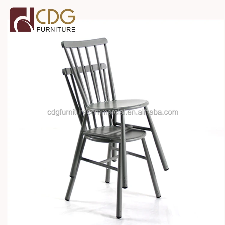 Hot Sale Rental Rustic Stackable Banquet Dining Chairs Industrial