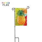 Double Sided Polyester Pineapple Printing Garden Flag Set