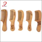 High quality custom logo wooden hair beard combs