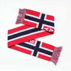 100% acrylic knitted jacquard soccer scarf Europe football scarf