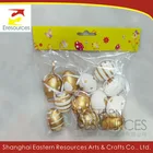 Special Golden Easter Decoration Plastic Egg Set