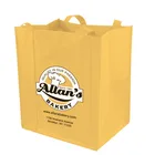 Custom cheap price eco friendly yellow non woven TNT bag for gifts