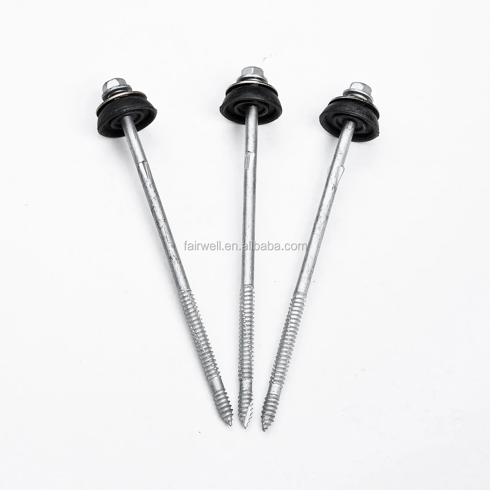 Hex Washer Head Self Tapping Screws With Rubber Washer Buy Self