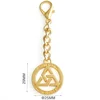 Wholesale Gold Metal Hanging Tag with Clasp, High Quality Make Metal Logo Tag for Bags