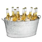 Barware Metal Ice Bucket drink Holder With Handle