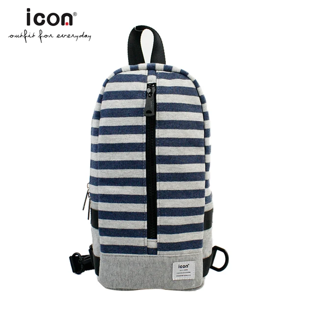 popular cotton stripe man crossbody bag leisure mens messenger