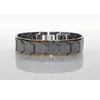 FM013 huilin customized Simple energy bracelet men tungsten steel health jewelry health black stone bracelet for gift