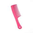 OEM custom printed wide tooth plastic hair combs wholesale