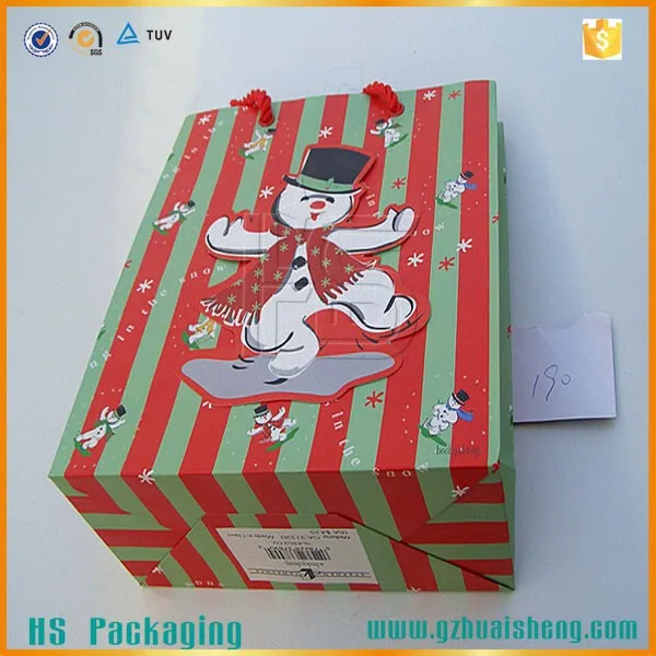 pattern printing art paper lucky bag for gift packaging