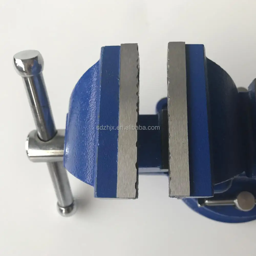 Heavy duty type swivel bench vice with anvil