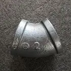 Galvanized malleable cast iron pipe 90 deg elbow fittings DN15