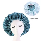 Two Sided Tether Head Hair Satin Bonnet Sleep Cap