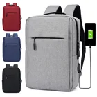 college school back pack 15.6inches USB port type custom logo fashion design backpack bag