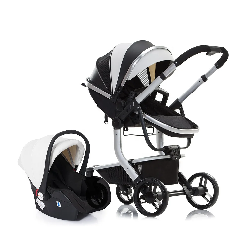 luxury baby stroller 3 in 1 with car seat