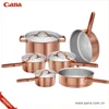 copper plating prestige cookware set 7/10/12pcs stainless steel cookware set /cooking pot