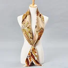 High end unique short habotai silk scarf in 100% silk fabric shawl wholesale