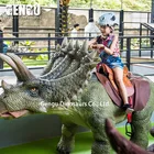 Mechanical Walking Dinosaur Equipment Kid Ride Game