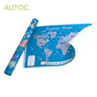 Customized Detailed Scratch Wall Sticker Travel Journal Map Excellent Travel Gift World Map Scratch Poster Map