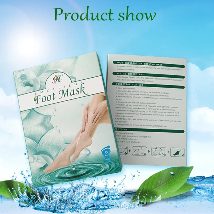 magic peeling exfoliating moisturizing heel peel foot care mask spa socks9