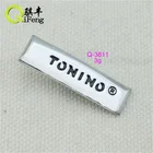 company logo clothes custom metal private label engraved label palte