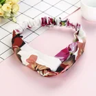 Customized packing various pattern design headband soft chiffon hair wrap accessories
