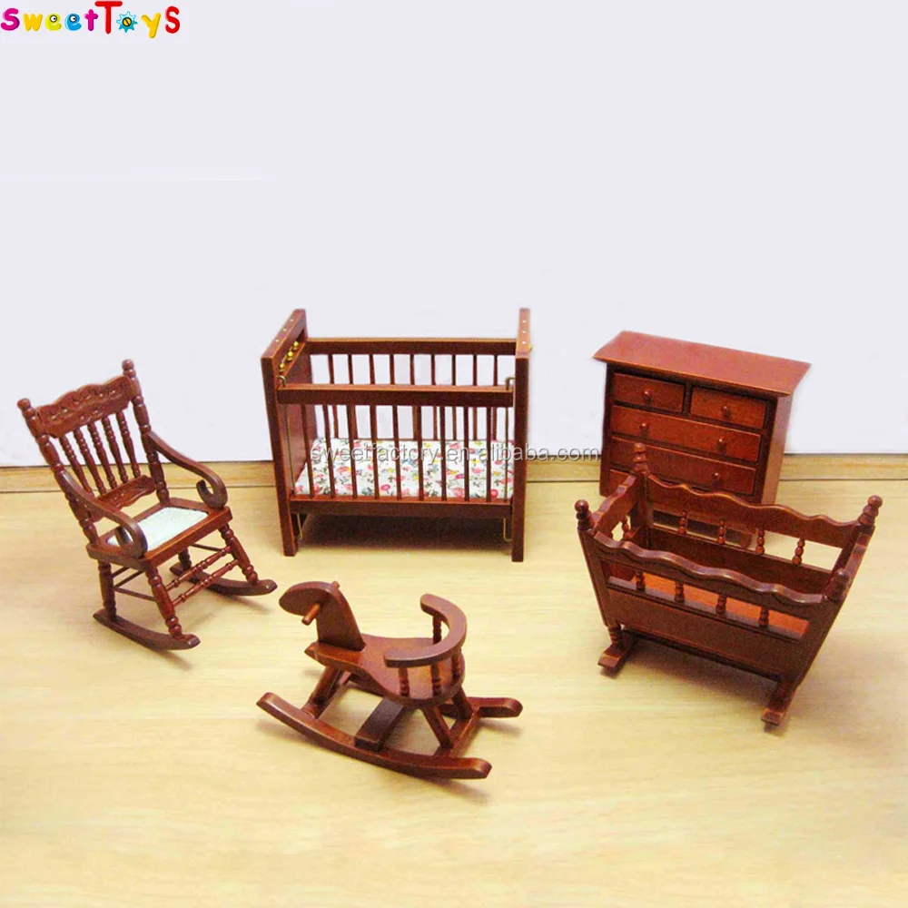 Wooden doll house baby furniture toys, View baby furniture toys, sweet