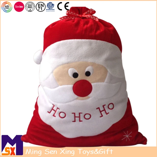 factory custom christmas gift bags drawstring santa sack