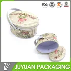 Custom metal tin food storage container with handle packing danish butter cookies