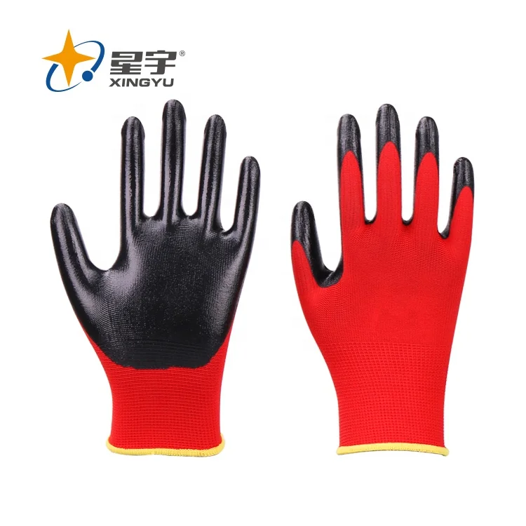 gloves nitrile coated