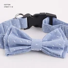 Hot Sell Poway Dot Cotton Pet Cat Dog Bow Ties dog collars China Manufacturers