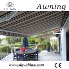 Aluminum retractable acrylic fabric for awnings