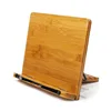 Adjust Different Height Foldable Bamboo Book Holder Cookbook Stand