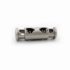Stopper Stopper Silver Stopper Custom Matte Silver Metal Clothing Shoe Bag Spring Cord Lock Stopper
