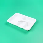 4 Compartments White color Disposable PP Plastic Food Container Fast Food Box Food Tray