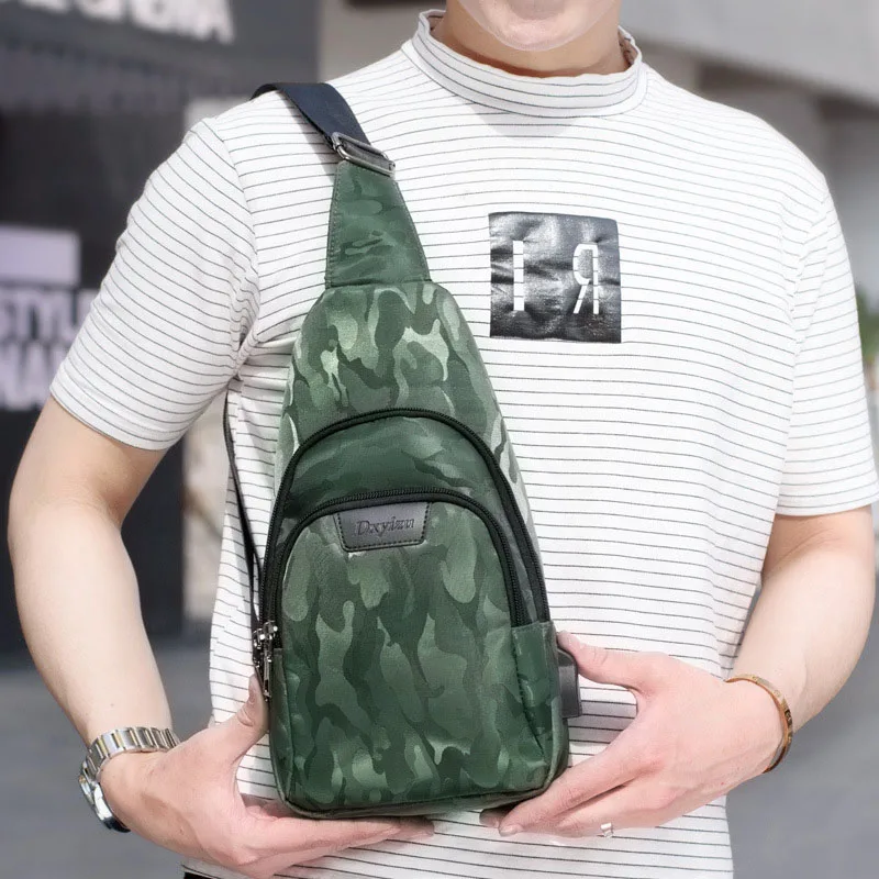 Anti Theft Backpack Men USB Rechargeable Polyester Chest Bag Casual Boy Single Shoulder Teenager Bags Sac A Dos Homme BP0207 (21)